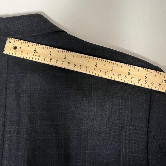 Ralph Lauren Sport Coat Jacket Blazer Mens 40L Blue Twill 100% Wool 2 Button - Picture 13 of 16